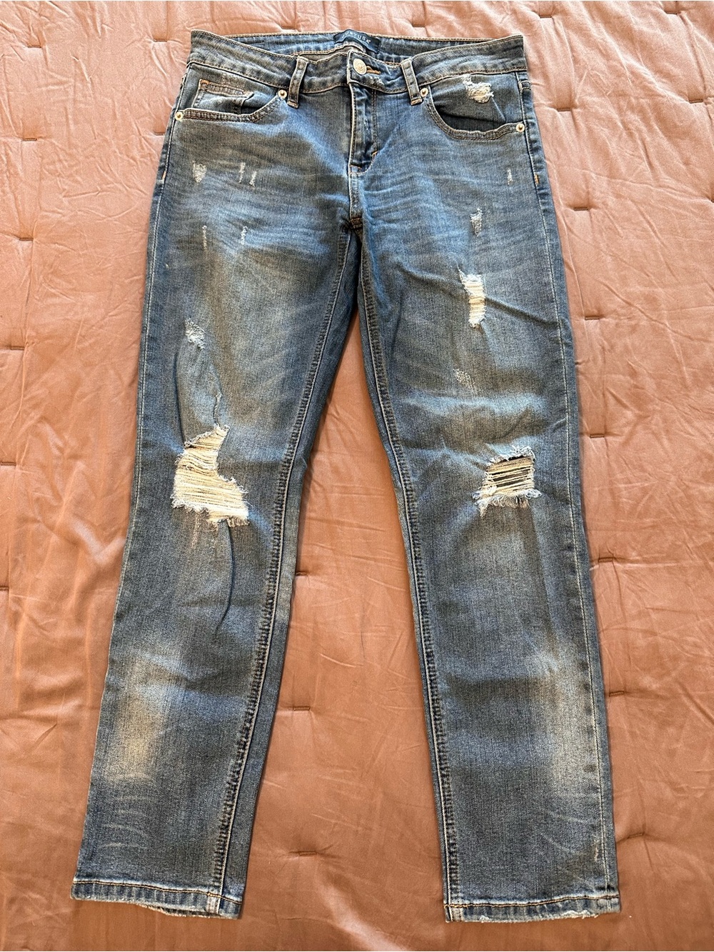 Just USA Distressed Blue Jeans